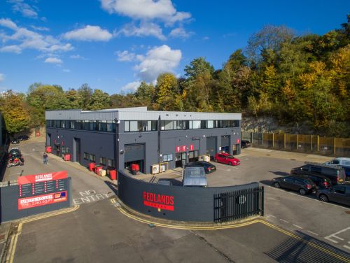 Image of the Redlands Centre, a large office and industrial estate in Croydon.