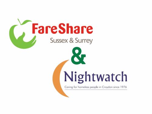 Images of SHW's 2025 charity partners - FareShare and Nightwatch