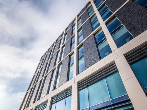 A vertical view of the create building in Crawley